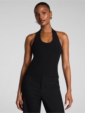 Spanx black halter top